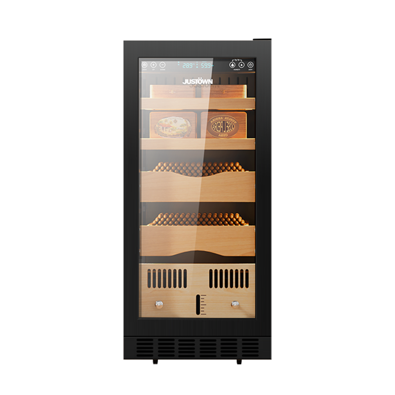 JC-85B Black Compressor Naked Cigar Cabinet 85 Liters put 350 cigars
