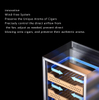 JUSTOWN Cigar Humidor – Sea Level System, Fingerprint Lock, Compressor Cooling