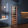 CS175 Rose Gold Dual Temperature Wine & Cigar Cabinet: Holds 800 Cigars & 80 Bottles with Enhanced Fingerprint & Password Security