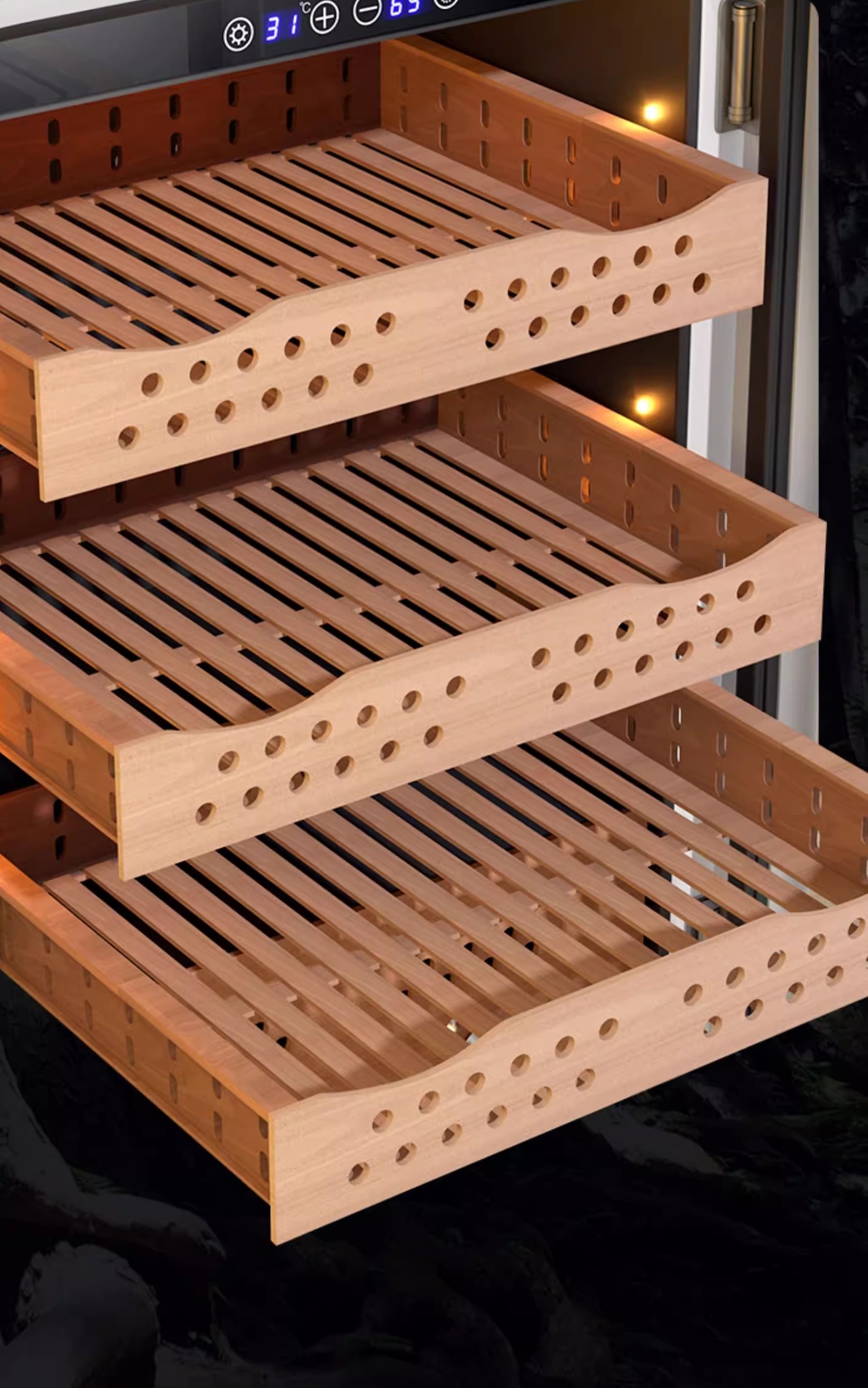<div> </div> <span style="font-size:20px;"><strong>Spanish cedar wood shelves</strong></span>