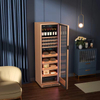 CS175 Rose Gold Dual Temperature Wine & Cigar Cabinet: Holds 800 Cigars & 80 Bottles with Enhanced Fingerprint & Password Security